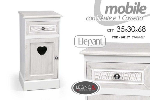 Comodino armadio anta - comodino, cassetto