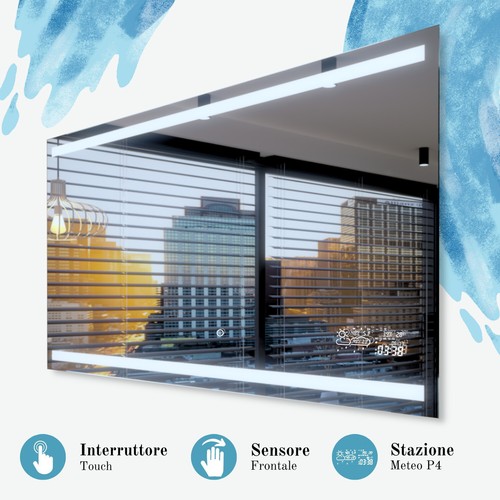 Denver illuminato led specchio - led,