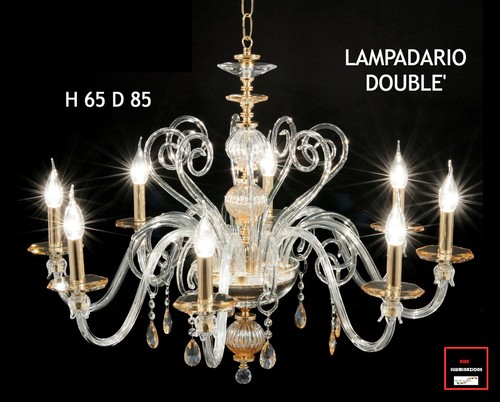 Lampadario cristallo luci - cristallo,